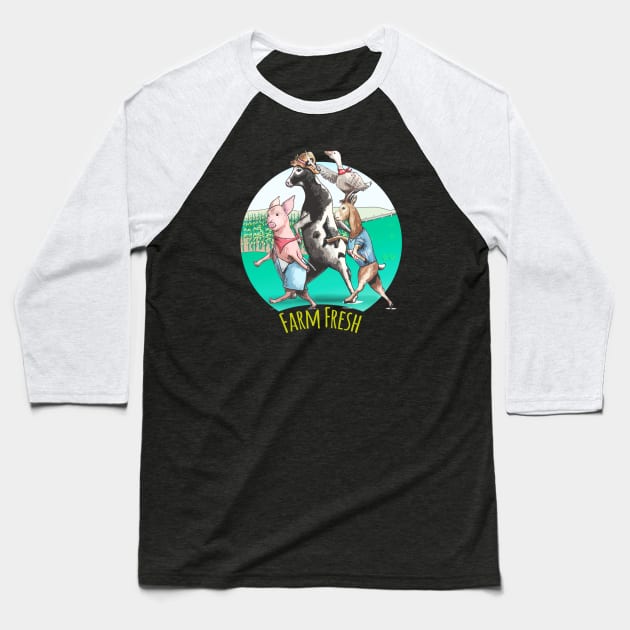 Farm Fresh Baseball T-Shirt by Hambone Picklebottom